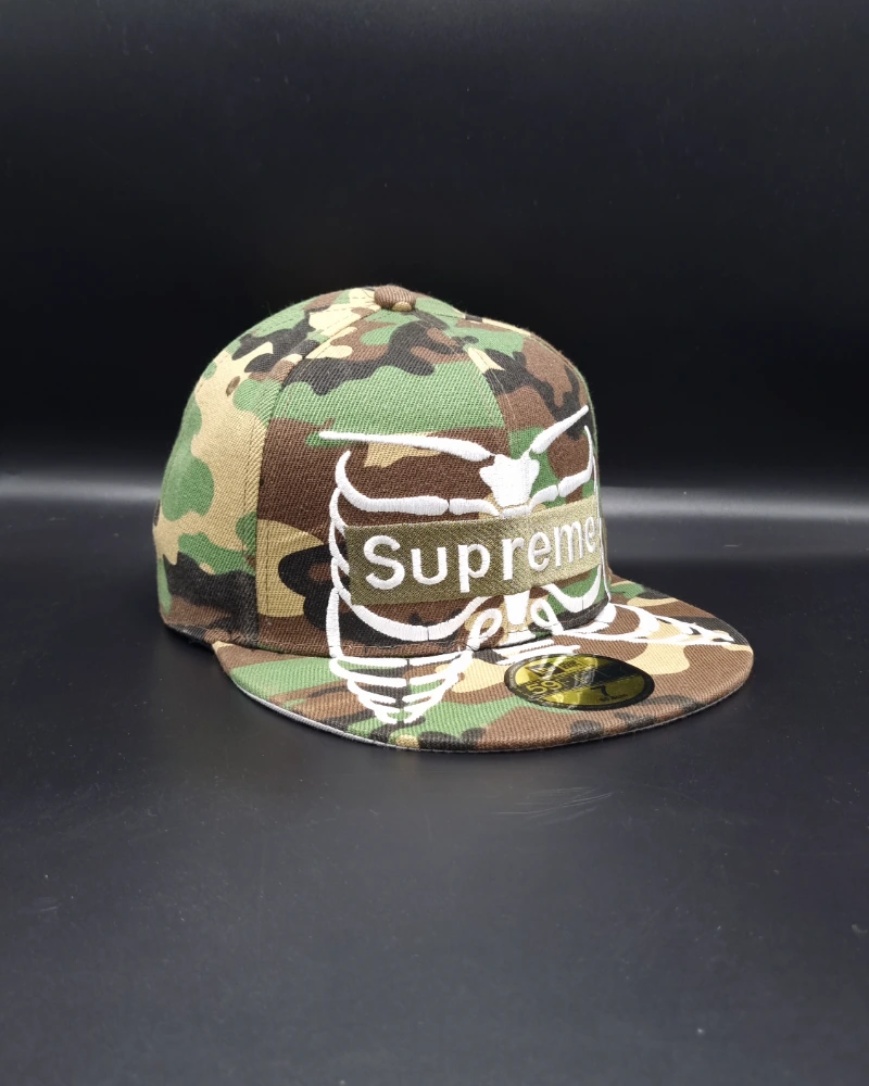 کلاه بک فیت طرح Supreme ارتشی یا چریکی کد 0046